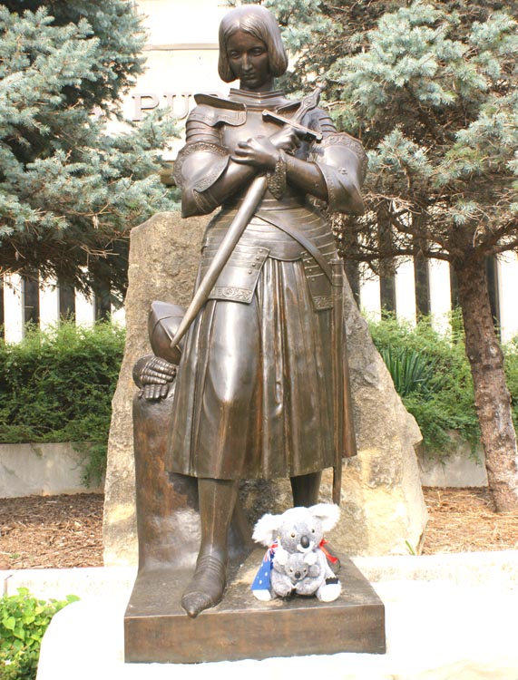 Wichita Current Public Library Joan of Arc Statue

