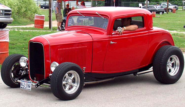 32 Ford Hiboy Chopped 3W Coupe