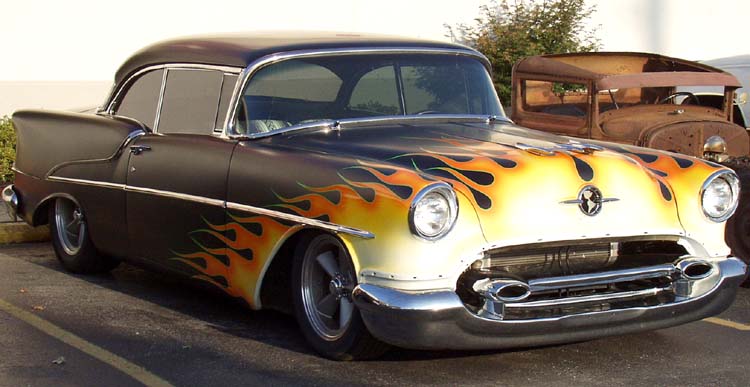 55 Oldsmobile 2dr Hardtop