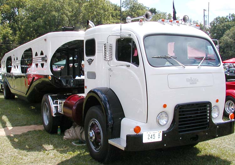 48 White Semi Transporter