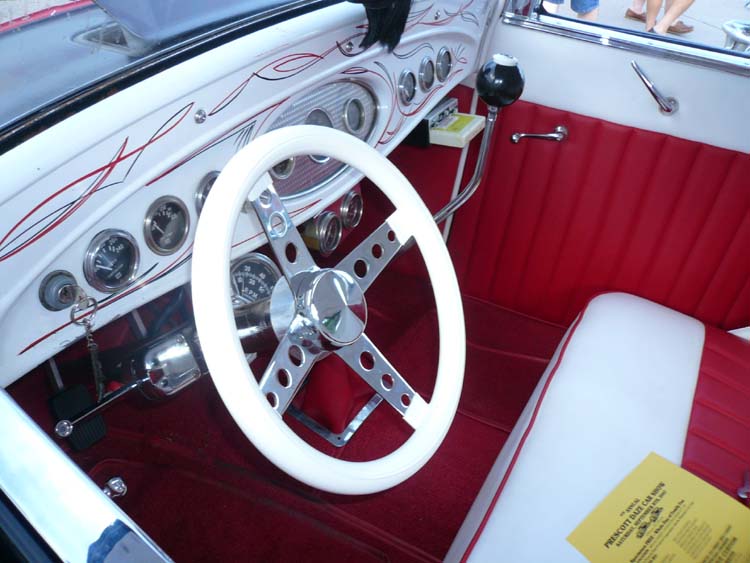 32 Ford Hiboy 5W Coupe Custom Dash
